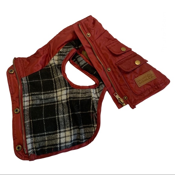 HP Pet Barn Coat | Insulated Puffer Jacket | Boutique | New | XS | Burgundy Dog - Picture 13 of 17